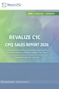 ChatGPT Image Mar 30, 2026 at 05_03_14 PM Cover of the Sales with CPQ Report 2025, an independent CPQ analysis published by Novus CPQ Consulting.