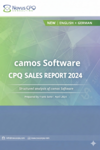 Gemini_Generated_Image_voge0tvoge0tvoge The cover page for the Sales with CPQ Report 2024, a comprehensive configure price quote software review from Novus CPQ.